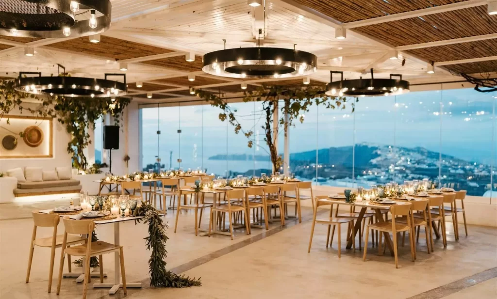 Pyrgos restaurant - wedding venue santorini 