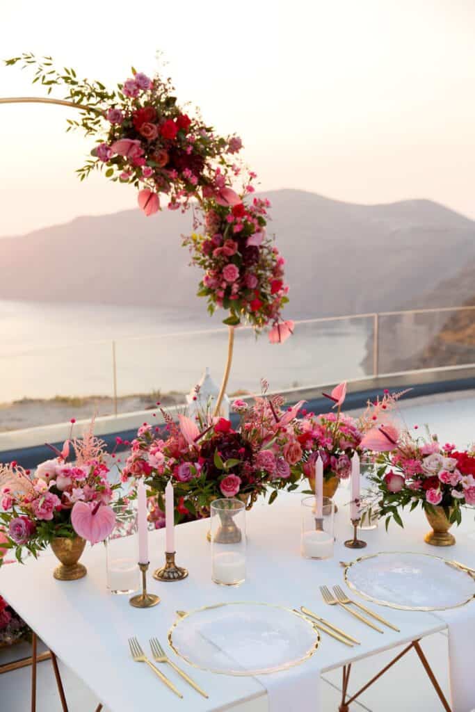 Le ciel wedding venue santorini 