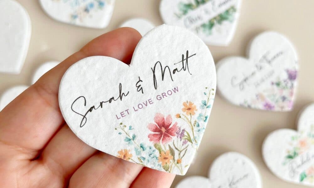 seed paper for wedding favor 