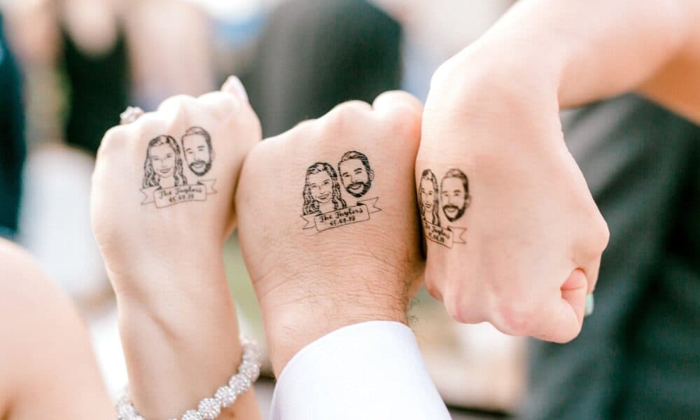 wedding tattoos for wedding favors 