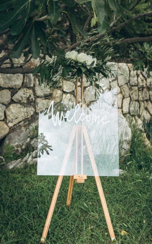 wedding welcome sign