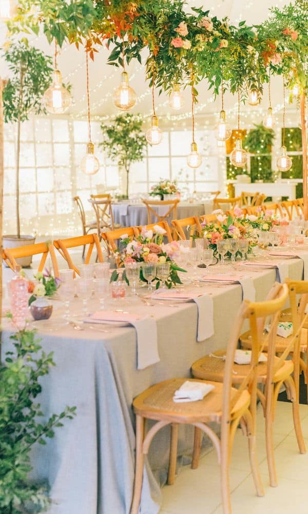 flower wedding table 