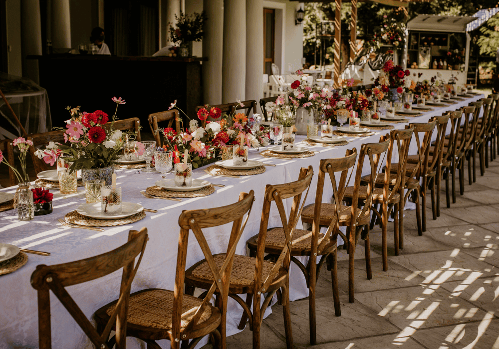 wildflower wedding table 