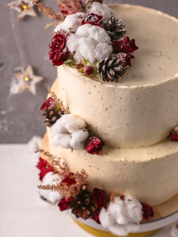 festive wedding cake 