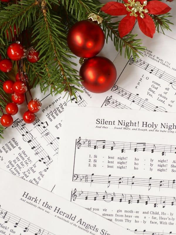 christmas carol music sheets 