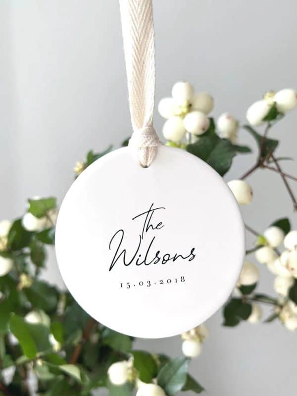 personalised wedding ornaments 