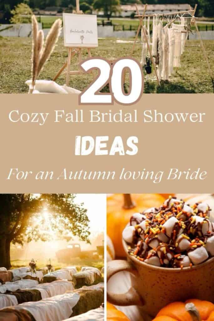 cozy fall bridal shower ideas