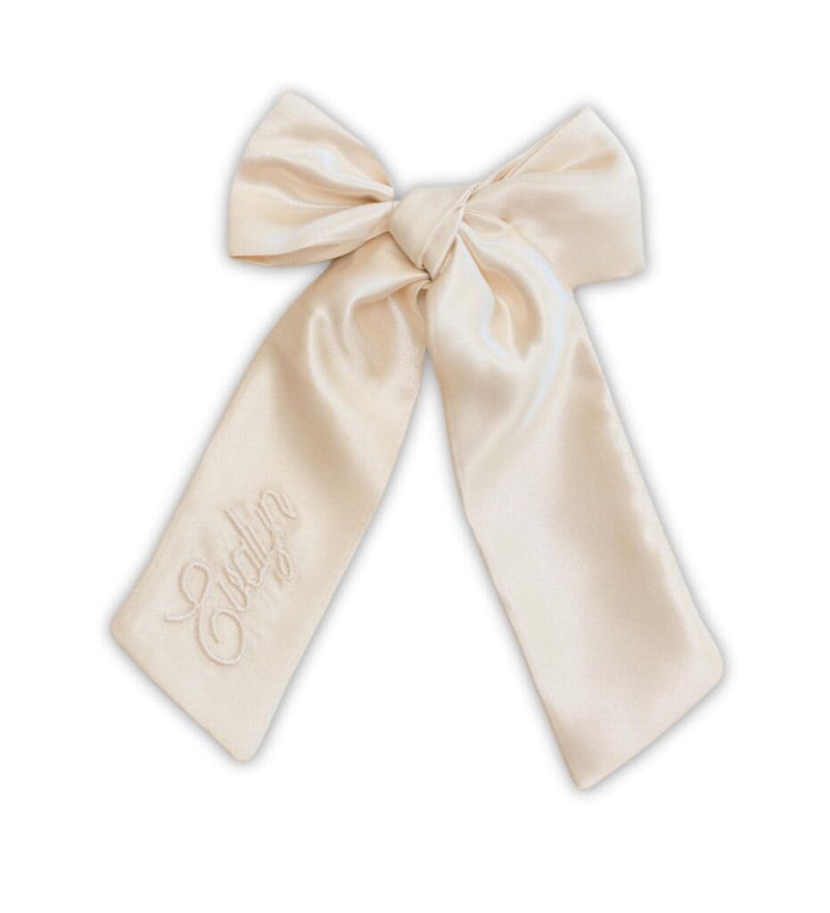 personalised hair bow