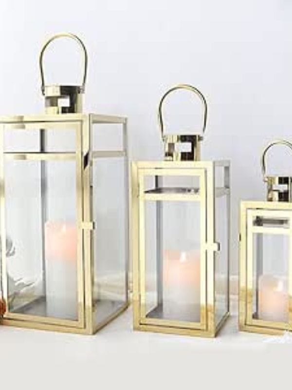 gold candle lanterns 