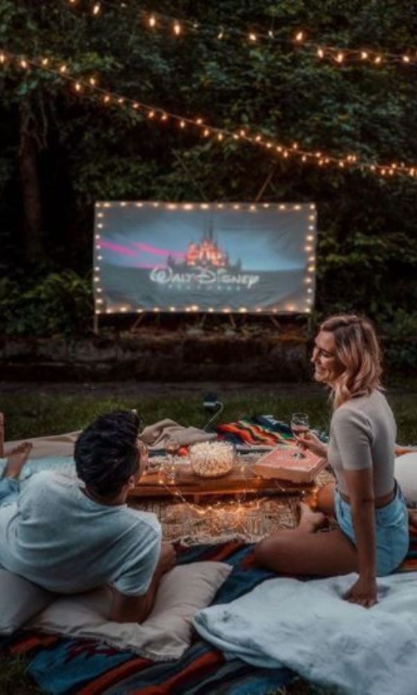 home cinema intimate proposal 