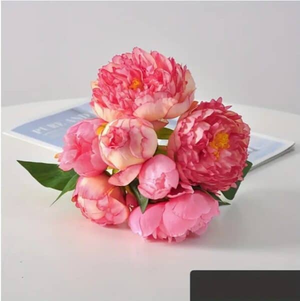 Large pink peonies