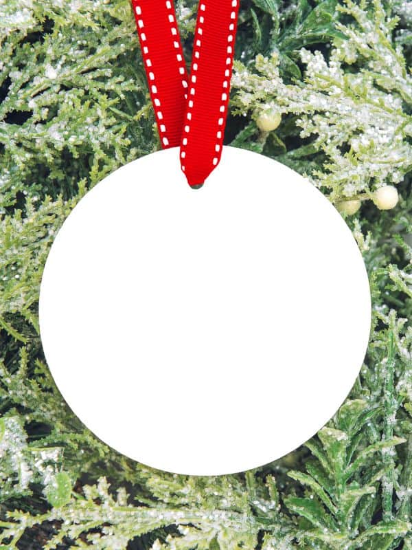 blank christmas ornament 