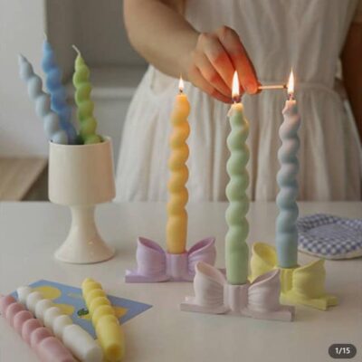 pastel candles