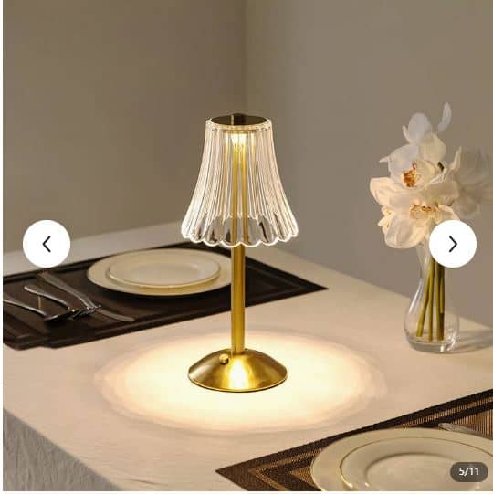 scalloped table lamps