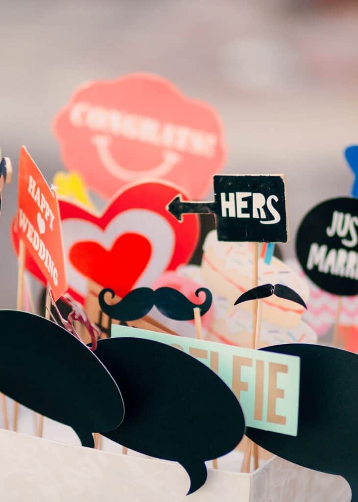 wedding photobooth props