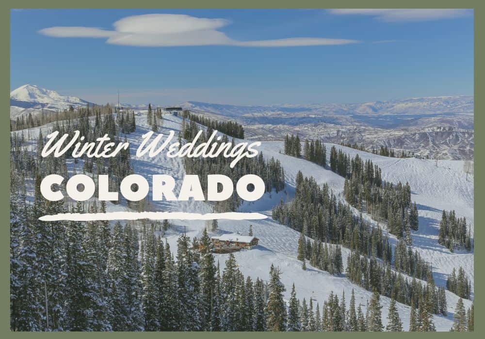 winter wedding colorado 