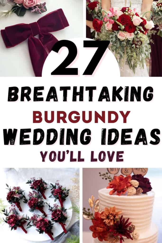 burgundy wedding ideas