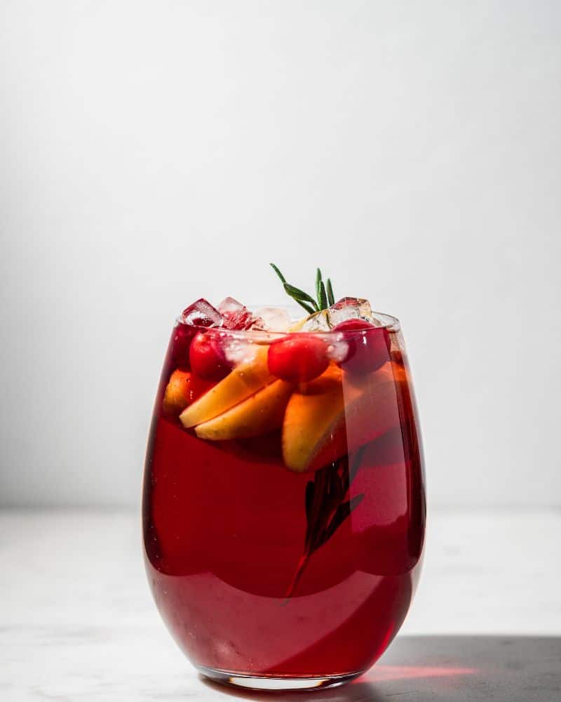 caramel apple sangria - winter wedding drink