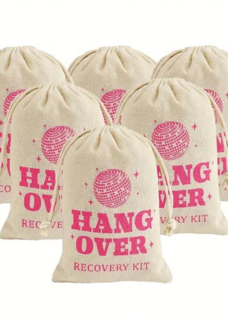 hangover kit bags for bachelorette 