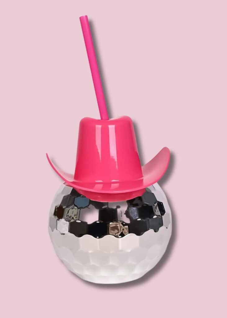 cowgirl disco cups with straws