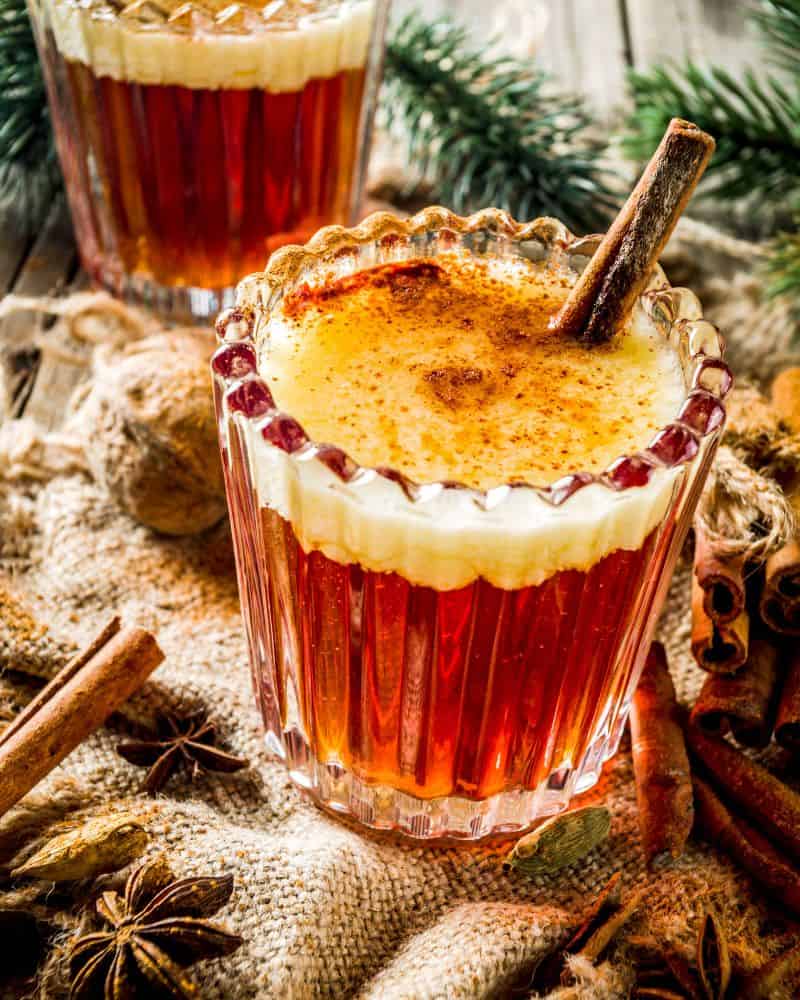 hot buttered rum christmas wedding cocktail