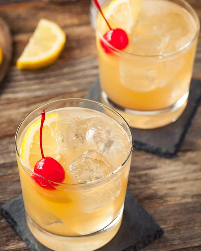 maple whiskey sour