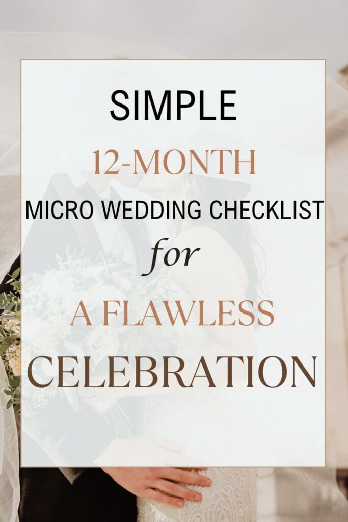 micro wedding checklist 