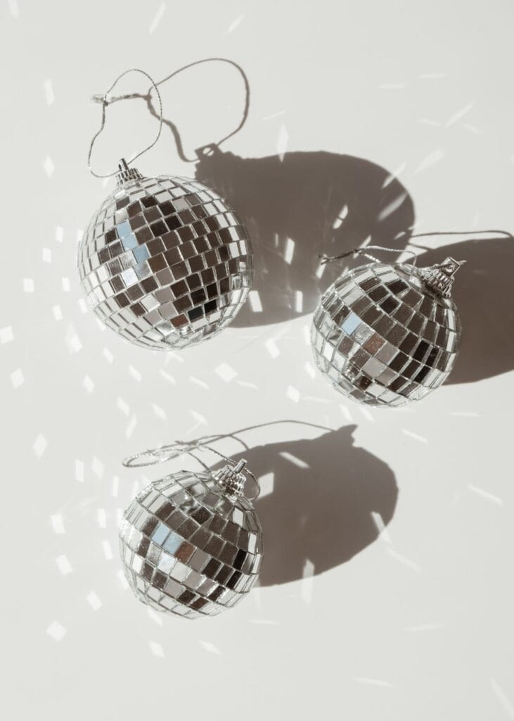 mini disco ball decor 