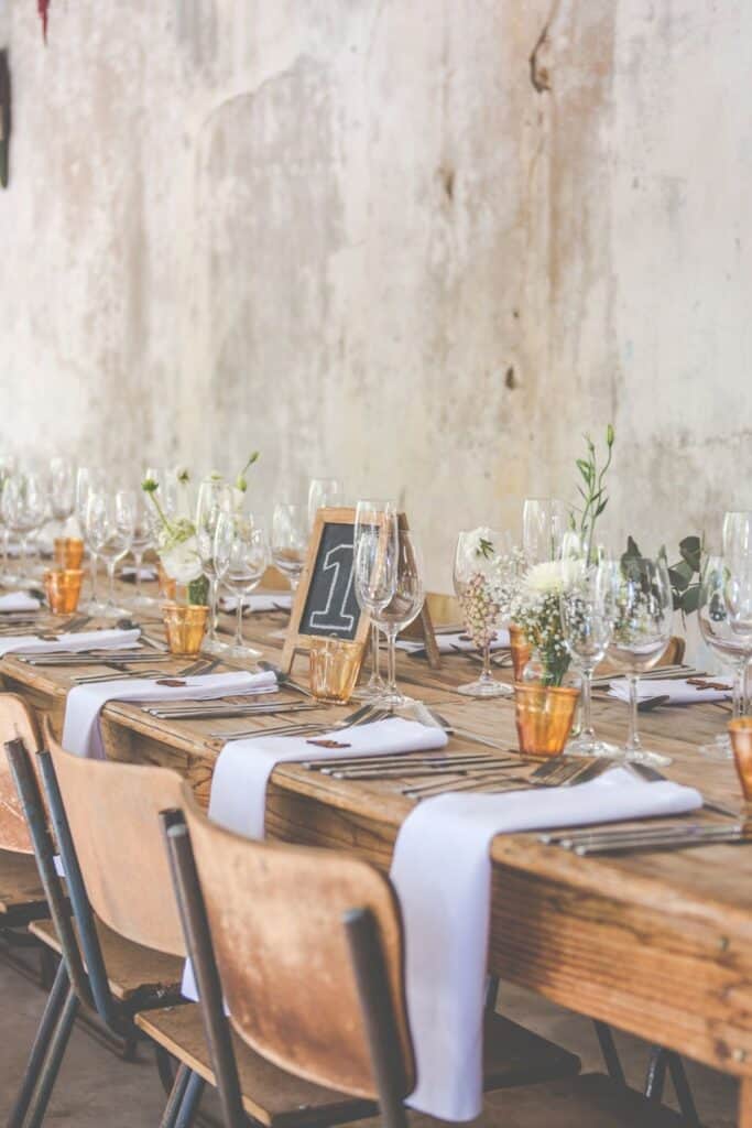 winter farmhouse table