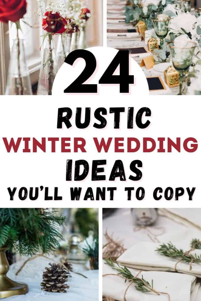 rustic winter wedding decor