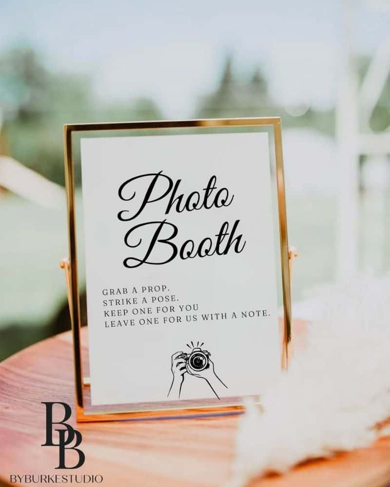 photobooth sign ideas