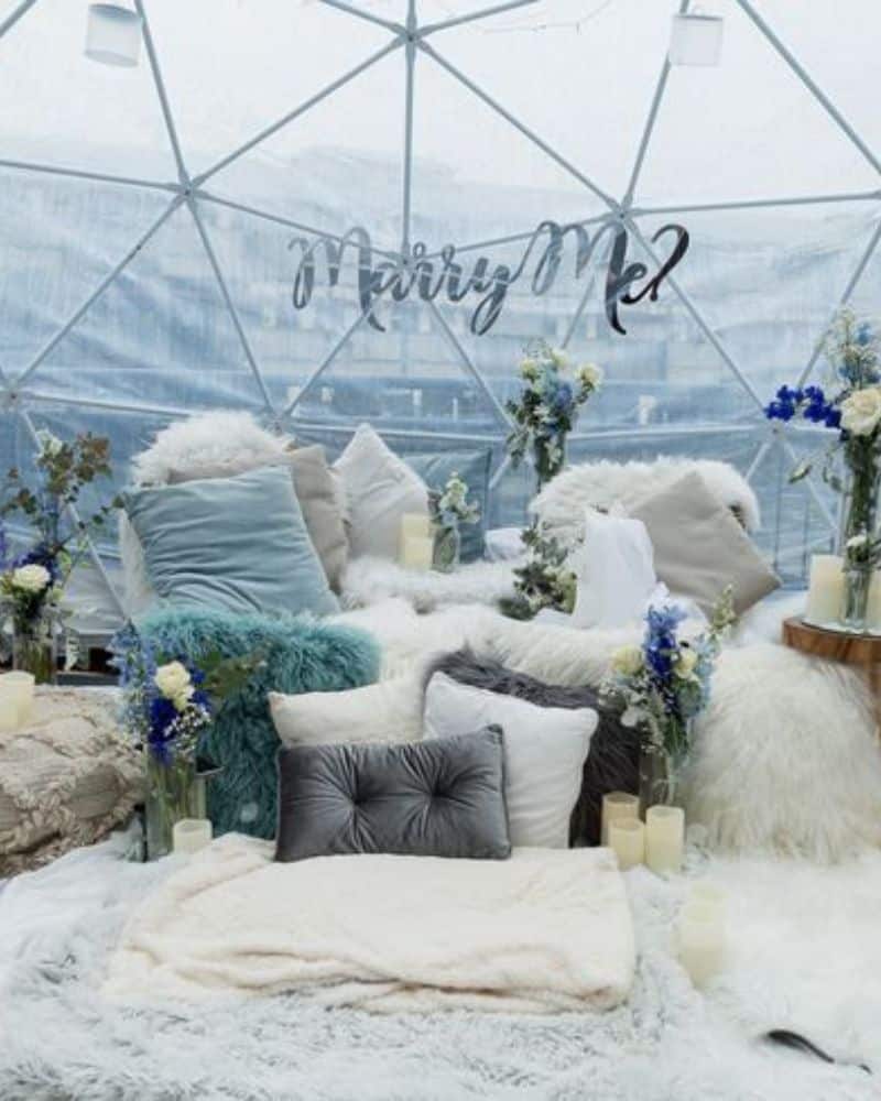 snow globe engagement 