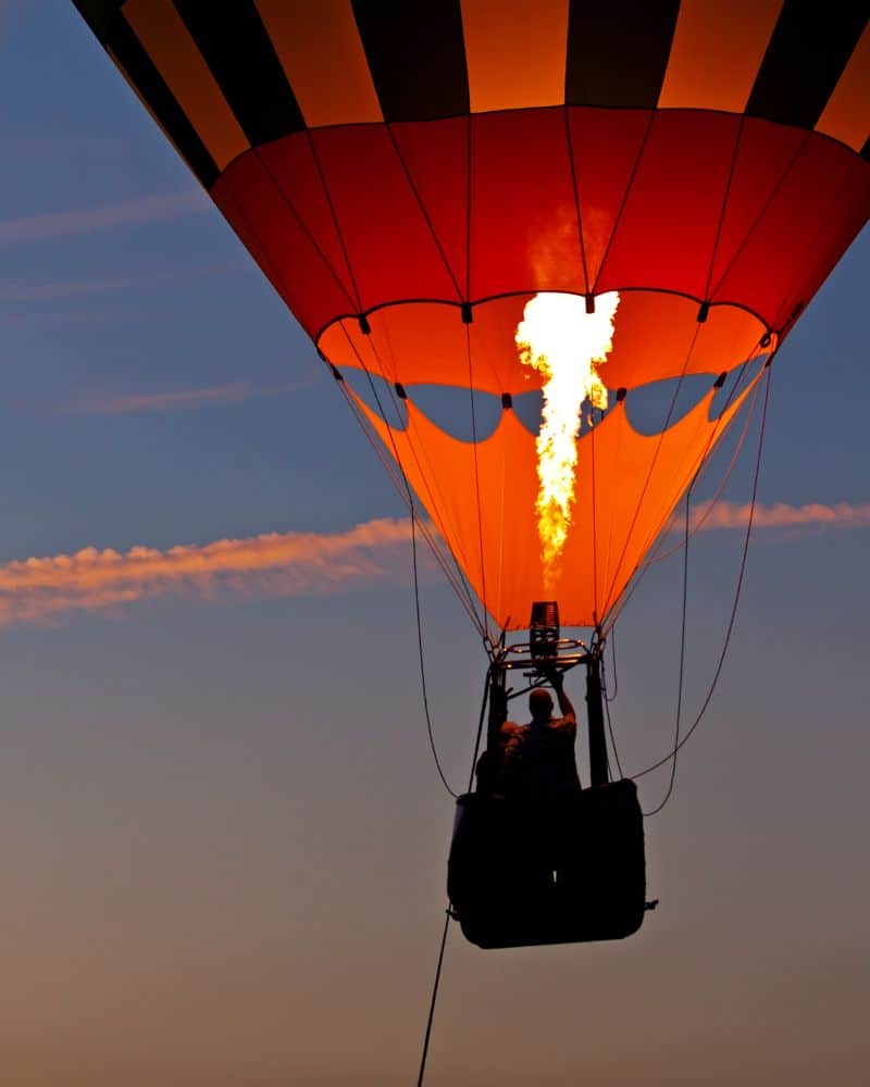 hot air balloon proposal