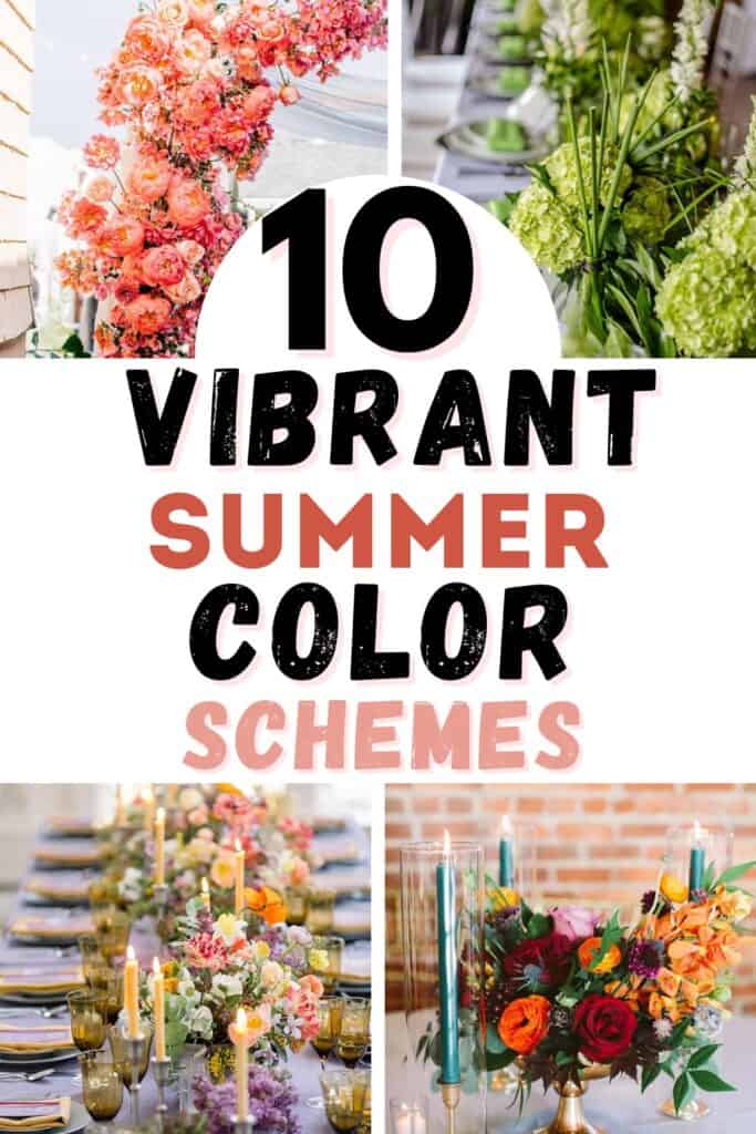 vibrant summer color schemes 