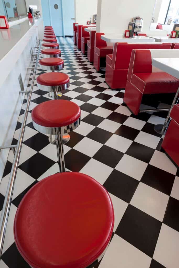 retro diner wedding vibe