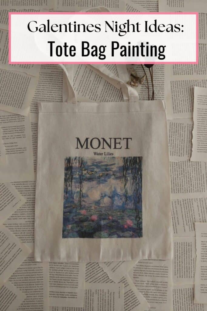 Galentines Night Ideas - Tote Bag Painting Activity 