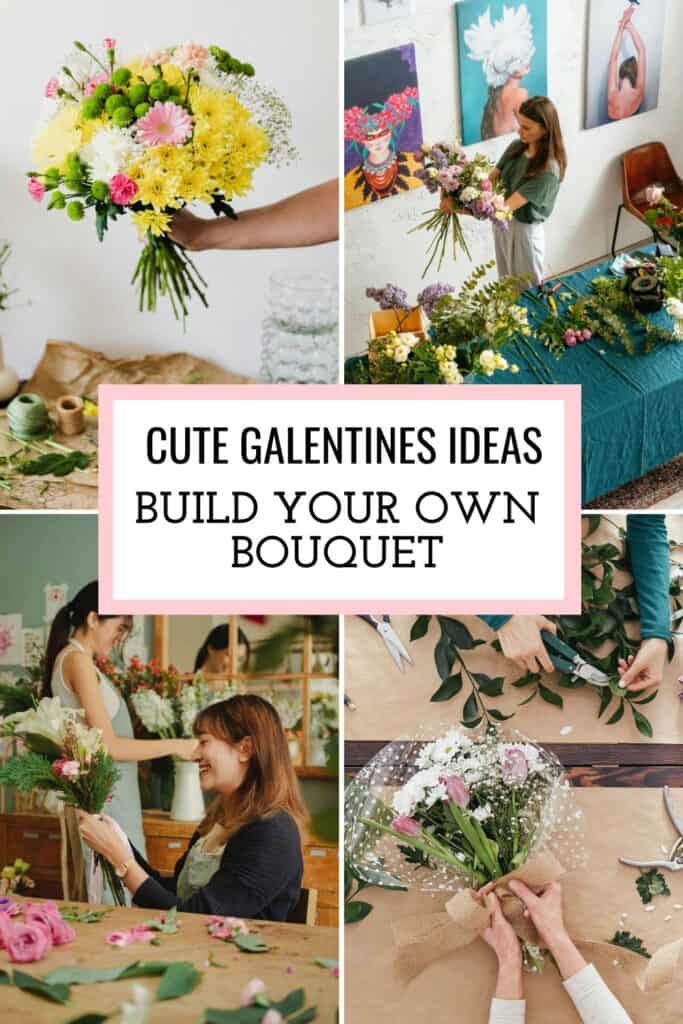 valentines Build Your Own Bouquet - Galentines Party Activities 