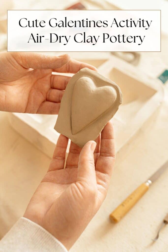 pottery at home activity for galentines party