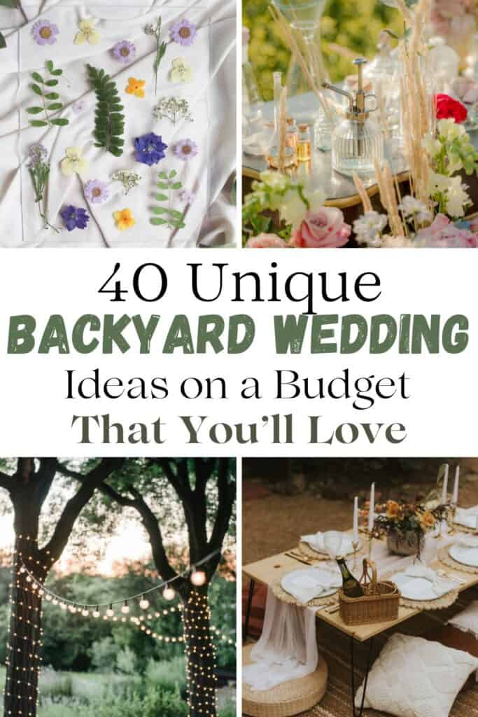 july backyard wedding ideas