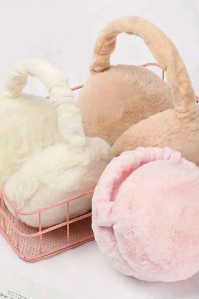 fluffy ear muffs - galentines gifts - Galentine's Party Favors 