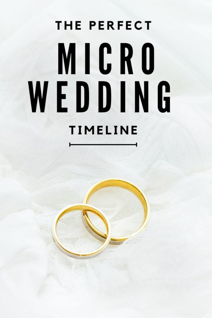 micro-wedding timeline