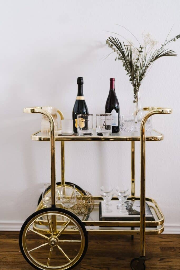 DIY bar cart