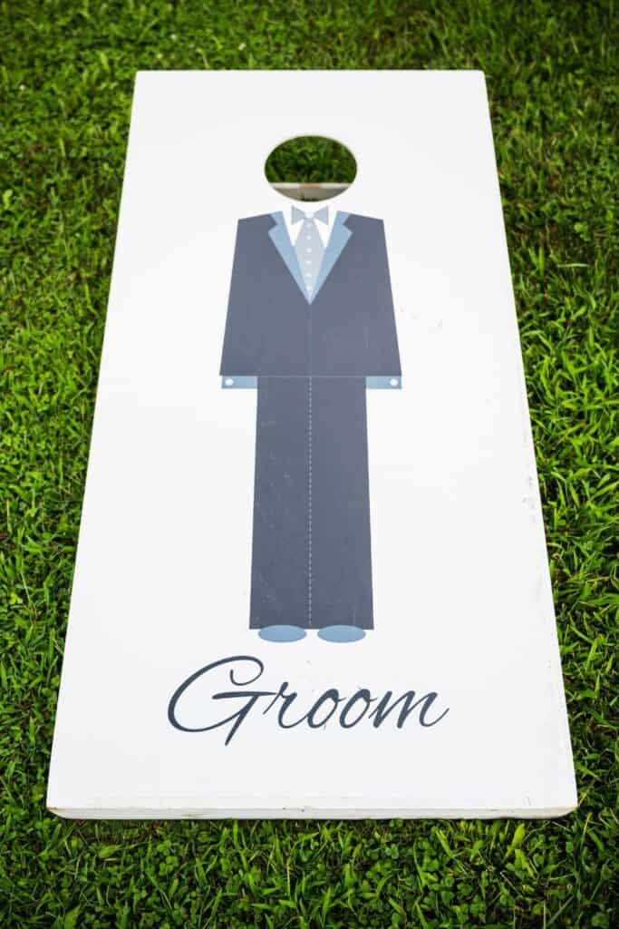 wedding cornhole game