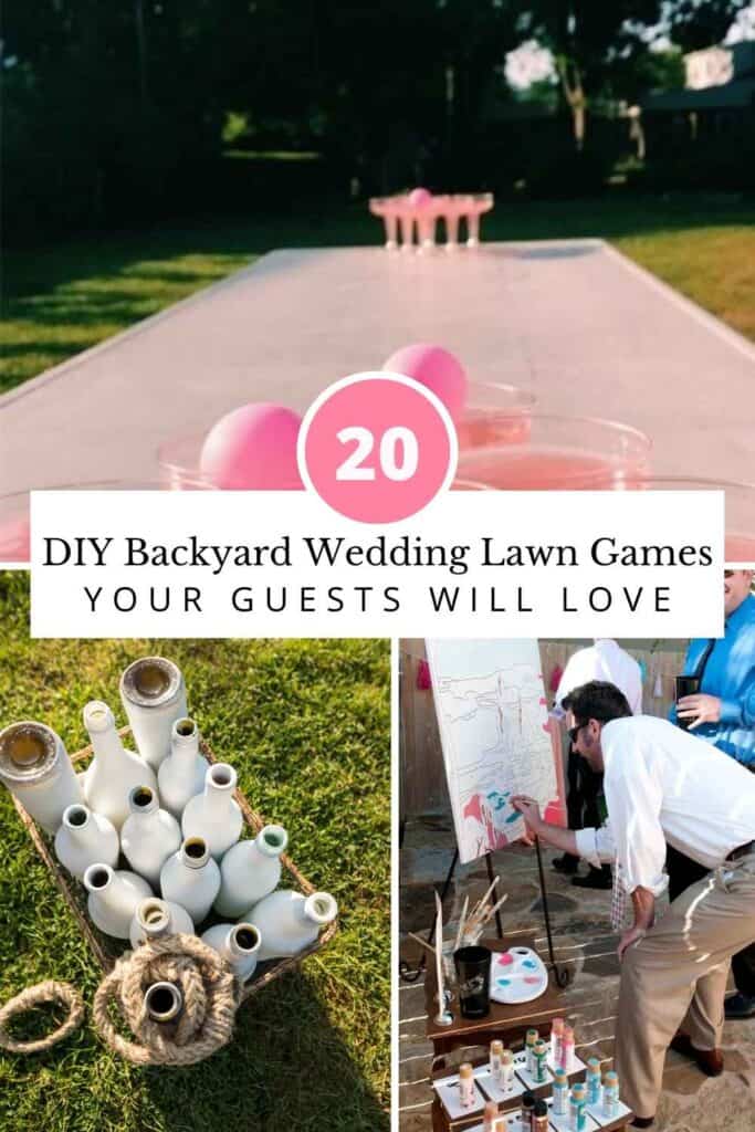 backyard wedding game ideas 