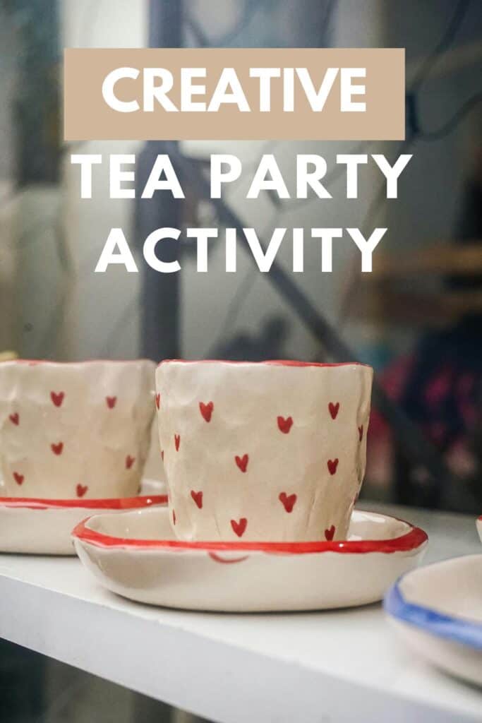 tea party activity - mug pottery painting 