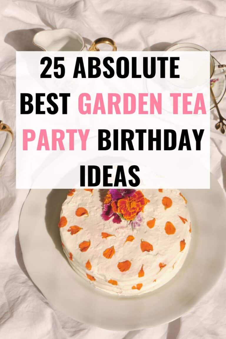 garden tea party birthday ideas