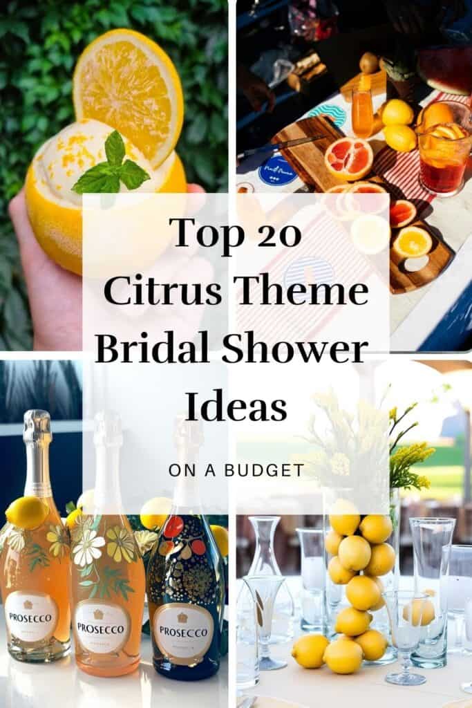 Citrus themed bridal shower ideas