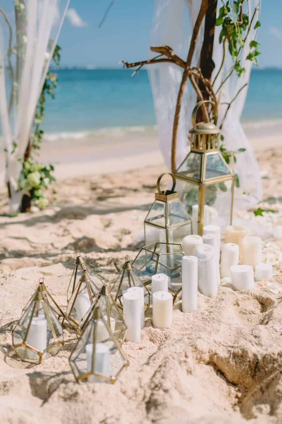 beach wedding decor