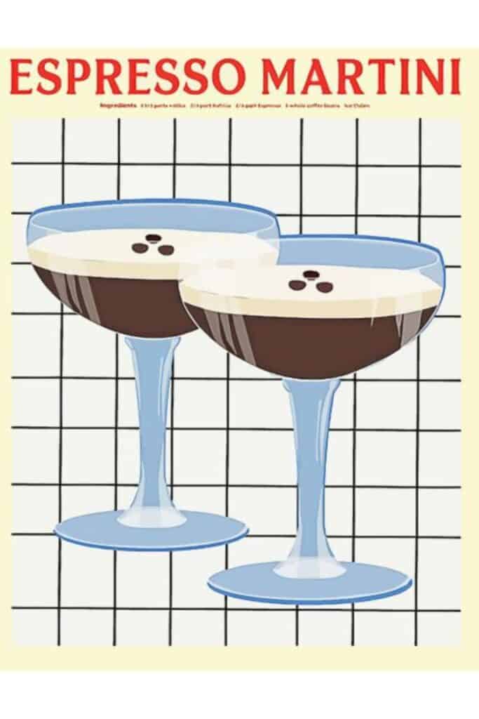 espresso martini diamond painting activity