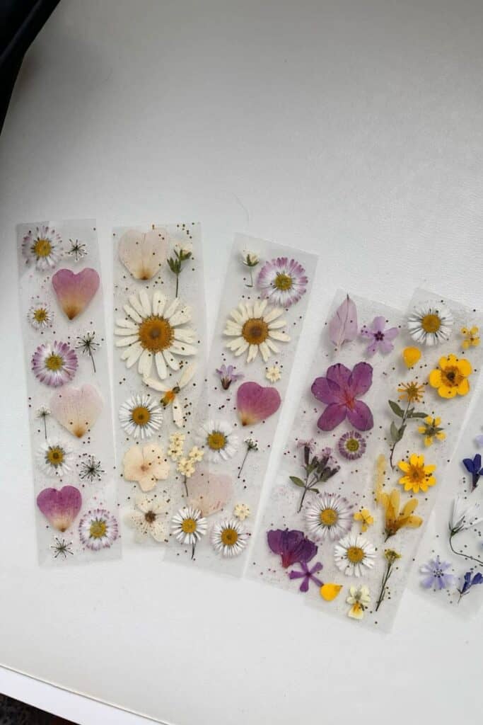 flower press bookmark